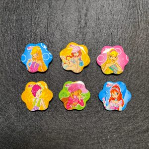 Winx Club Fashion Pins – Blumen Komplett-Set (2007)